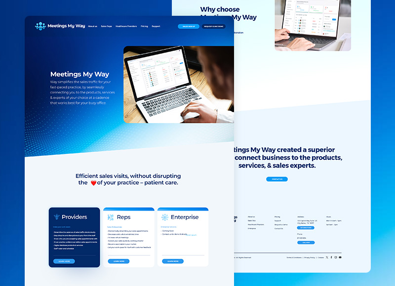 Meetings My Way — custom CRM and meeting workflow platform built by StudioMex in Dallas