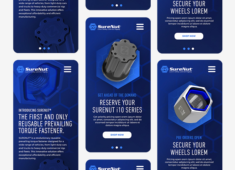 SureNut — business website designed and developed by StudioMex in Dallas